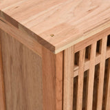 3 Piece Bathroom Furniture Set Solid Wood Walnut - 45-Degree Angle