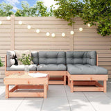 5 Piece Garden Lounge Set with Cushions Solid Wood Douglas