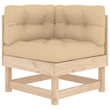 8 Piece Garden Lounge Set with Cushions Solid Wood