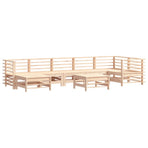 8 Piece Garden Lounge Set with Cushions Solid Wood