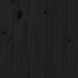 6 Piece Garden Lounge Set with Cushions Black Solid Wood - Low Angle