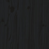 4 Piece Garden Lounge Set with Cushions Black Solid Wood - Close-Up Angle