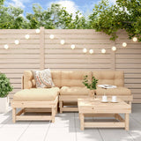 5 Piece Garden Lounge Set with Cushions Solid Wood