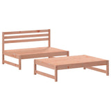 2 Piece Garden Lounge Set with Cushions Solid Wood Douglas - Side View