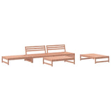 5 Piece Garden Lounge Set with Cushions Solid Wood Douglas - Side View
