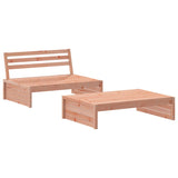 2 Piece Garden Lounge Set with Cushions Solid Wood Douglas - Side View