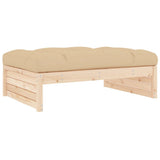 5 Piece Garden Lounge Set with Cushions Solid Wood