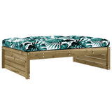 6 Piece Garden Lounge Set with Cushions Impregnated Wood Pine - 45-Degree Angle