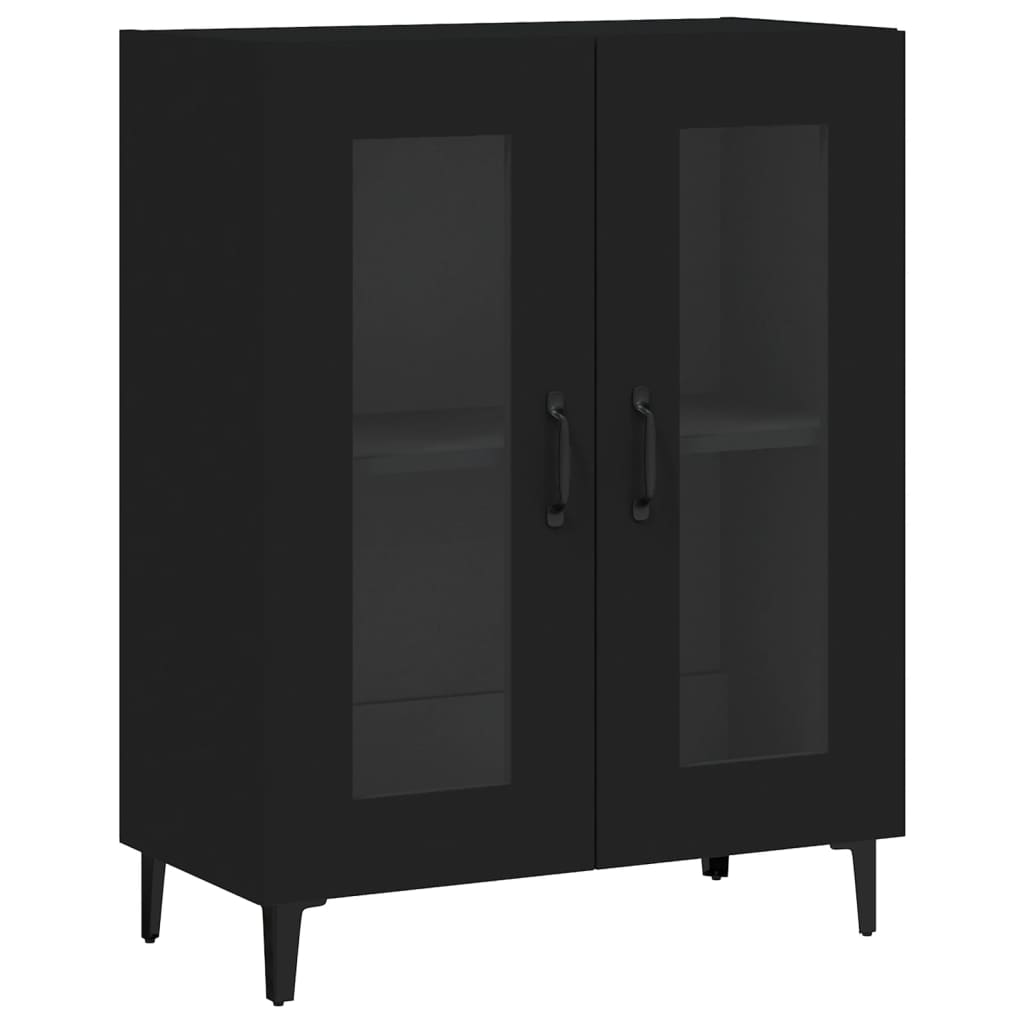 Sideboard Black 69.5x34x90 cm Engineered Wood