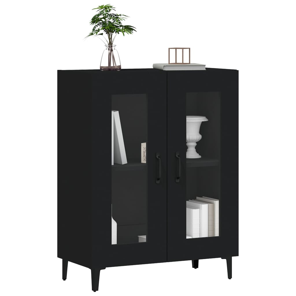Sideboard Black 69.5x34x90 cm Engineered Wood