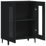 Sideboard Black 69.5x34x90 cm Engineered Wood - 45-Degree Angle