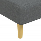 Chaise Longue Dark Grey Fabric - Close-Up Angle