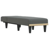 Chaise Longue Dark Grey Fabric - Side View