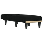 Chaise Longue Black Fabric