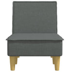 Chaise Longue Dark Grey Fabric
