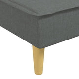 Chaise Longue Dark Grey Fabric