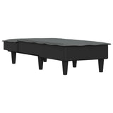 Chaise Longue Dark Grey Fabric - Side View
