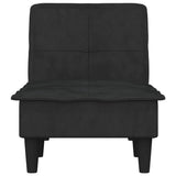 Chaise Longue Black Velvet
