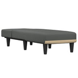 Chaise Longue Dark Grey Fabric - Side View
