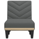 Chaise Longue Dark Grey Fabric