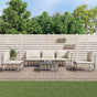 6 Piece Garden Lounge Set with Cushions Anthracite Poly Rattan