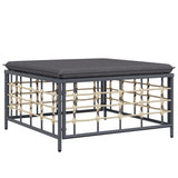 3 Piece Garden Lounge Set with Cushions Anthracite Poly Rattan