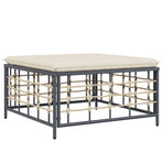 6 Piece Garden Lounge Set with Cushions Anthracite Poly Rattan