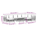 10 Piece Garden Lounge Set with Cushions Anthracite Poly Rattan - Extra Image