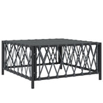 6 Piece Garden Lounge Set with Cushions Anthracite Steel