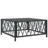 5 Piece Garden Lounge Set with Cushions Anthracite Steel