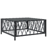 5 Piece Garden Lounge Set with Cushions Anthracite Steel