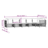 6 Piece Garden Lounge Set with Cushions Anthracite Steel - Low Angle