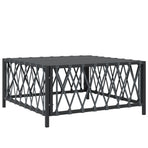 7 Piece Garden Lounge Set with Cushions Anthracite Steel