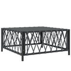 8 Piece Garden Lounge Set with Cushions Anthracite Steel