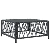 6 Piece Garden Lounge Set with Cushions Anthracite Steel