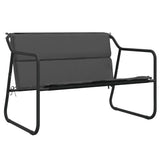 4 Piece Garden Lounge Set with Cushions Anthracite Steel - Top-Down View