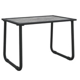 4 Piece Garden Lounge Set with Cushions Anthracite Steel - Low Angle