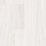 Side Cabinet White 60x36x65 cm Solid Wood Pine - Close-Up Angle
