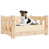 Dog Bed 55.5x45.5x28 cm Solid Wood Pine - 45-Degree Angle