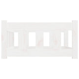 Dog Bed White 75.5x55.5x28 cm Solid Wood Pine - Top-Down View