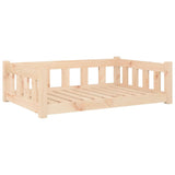 Dog Bed 95.5x65.5x28 cm Solid Wood Pine - Front View