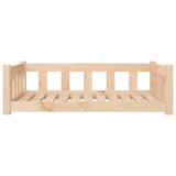 Dog Bed 95.5x65.5x28 cm Solid Wood Pine - Top-Down View