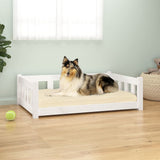 Dog Bed 95,5 x 65,5 x 28 cm White
