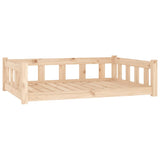 Dog Bed 105.5x75.5x28 cm Solid Wood Pine - Front View