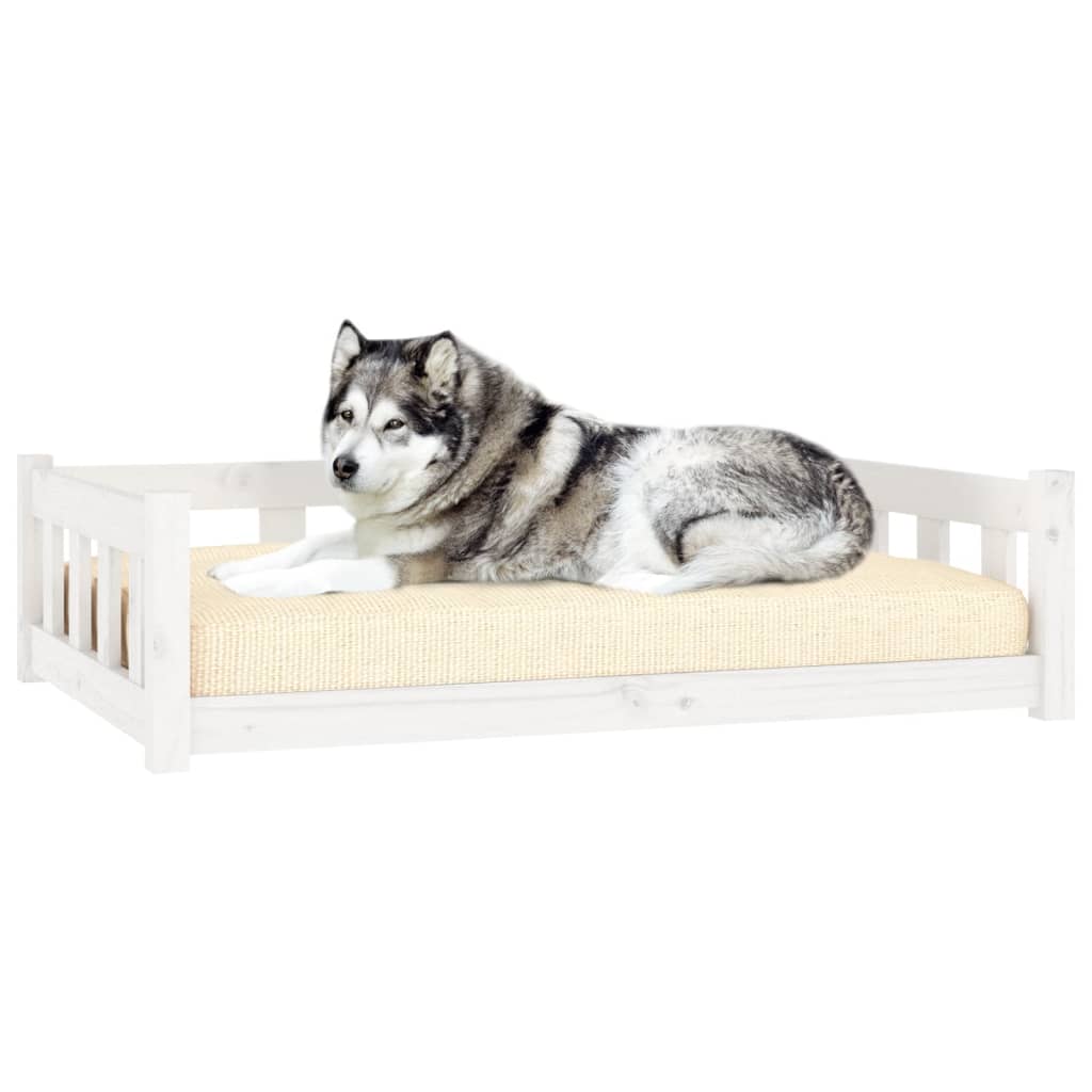 Dog Bed 105,5 x 75,5 x 28 cm White