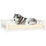 Dog Bed 105,5 x 75,5 x 28 cm White