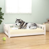 Dog Bed 105,5 x 75,5 x 28 cm White