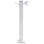 Garden Water Column 100 cm Stainless Steel Square