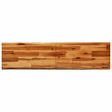 3 Piece Dining Set with Live Edge Solid Wood Acacia - Rear View