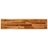 3 Piece Dining Set with Live Edge Solid Wood Acacia - Rear View